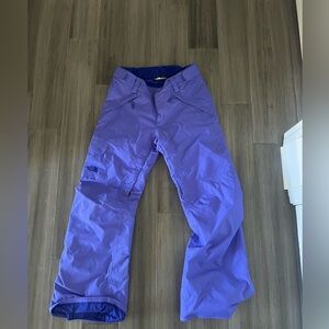 Purple North Face Snow Pants
